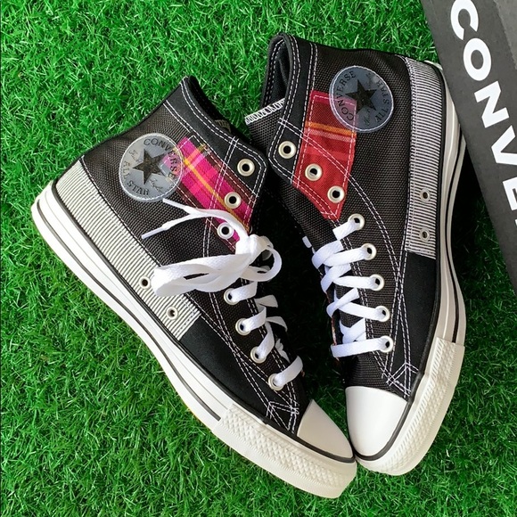 CONVERSE CTAS HI BLACK/WHITE/CACTUS MEN’S - Picture 15 of 16